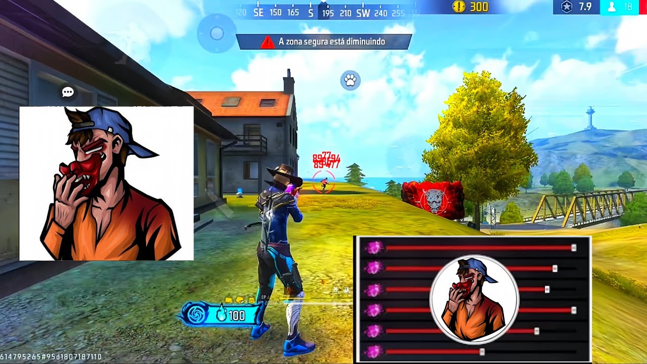 Testei a Nova Sensibilidade Do FANTASMA FF e Quase Tomei Ban No Freefire Mira😳🚨 PUXANDO! (Nunca Use)