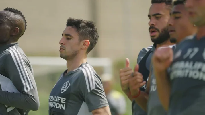 Gastn Brugman's first training with LA Galaxy