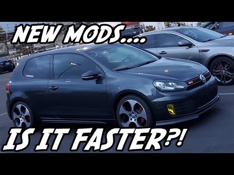 Taking my MK6 GTI to the 1/4 mile Drag Strip VW GOLF GTI with CTS Intake ARM Downpipe Cobb Tuned OTS