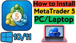 How To Download And Install Metatrader 5 On Pclaptop 2024  Install Metatrader 5 Windows Computer