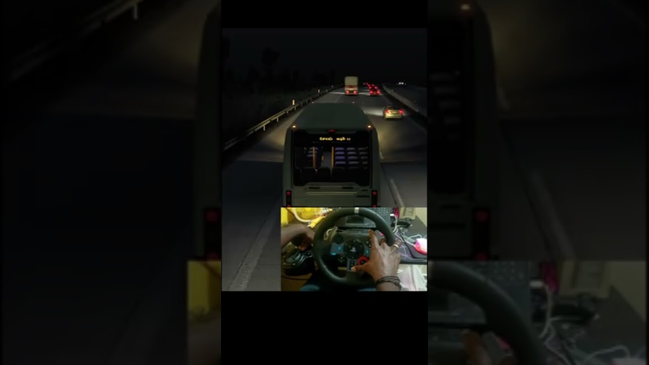 Bus Driver Life – Night Shift 😨 | Real Feel Night Driving | Steering Wheel POV