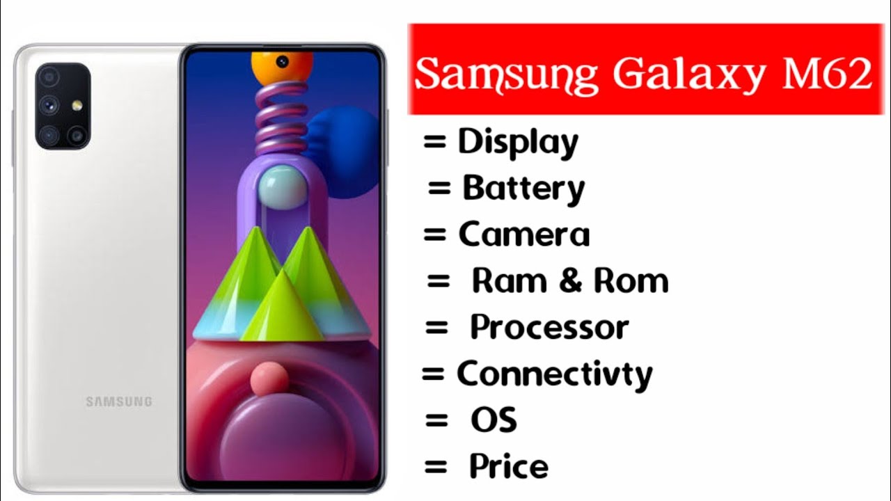 Samsung Galaxy M62 All Specifications | Camera | Processor | Battery | Price & more| By Phone Shone