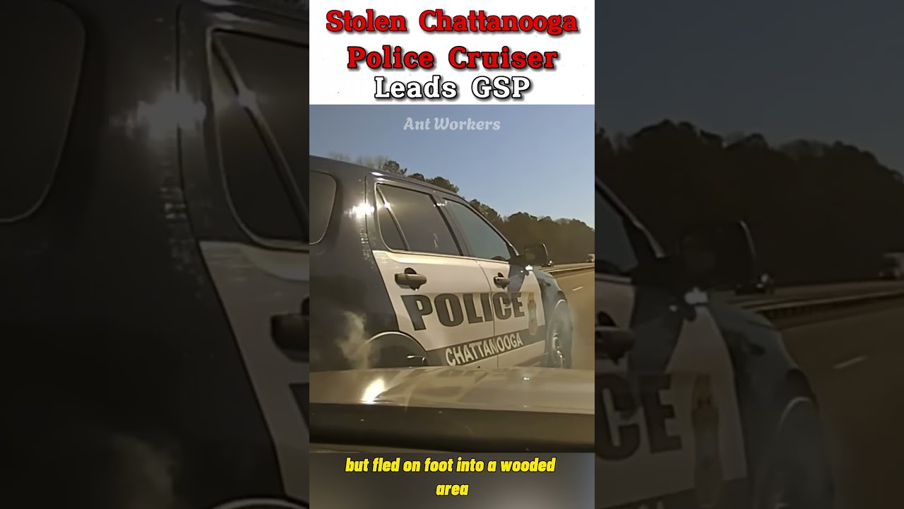 Stolen Chattanooga Police Cruiser Leads GSP on Wild High-Speed Chase!  