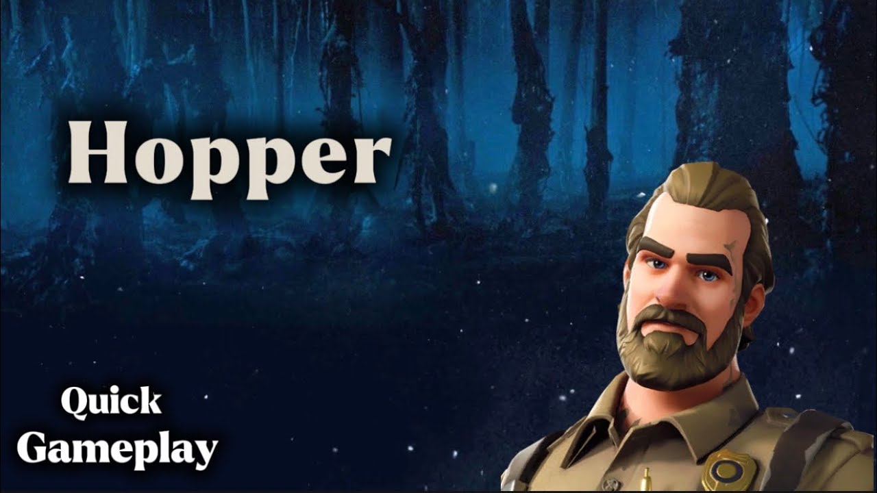 "CHIEF HOPPER" Fortnite gameplay | Stranger Things | Blitz Royale