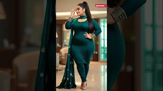 Pretty Curvy Girl Slays In Royal Green Punjabi Look Elegant Desi Style Goes Viral