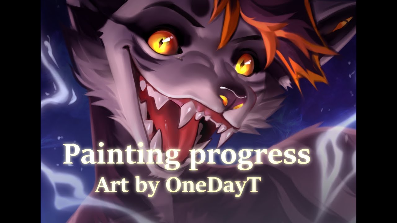 Furry Speedpaint 35 | by OneDayT | Owner azar_erebus Discord - YouTube
