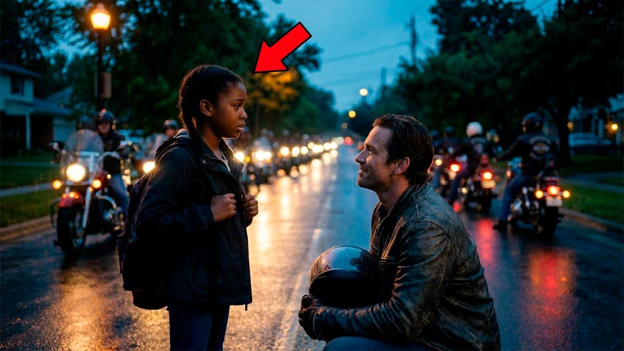 11-Year-Old Asked A Biker To Walk Her Home — What 400 Riders Did Is Incredible.