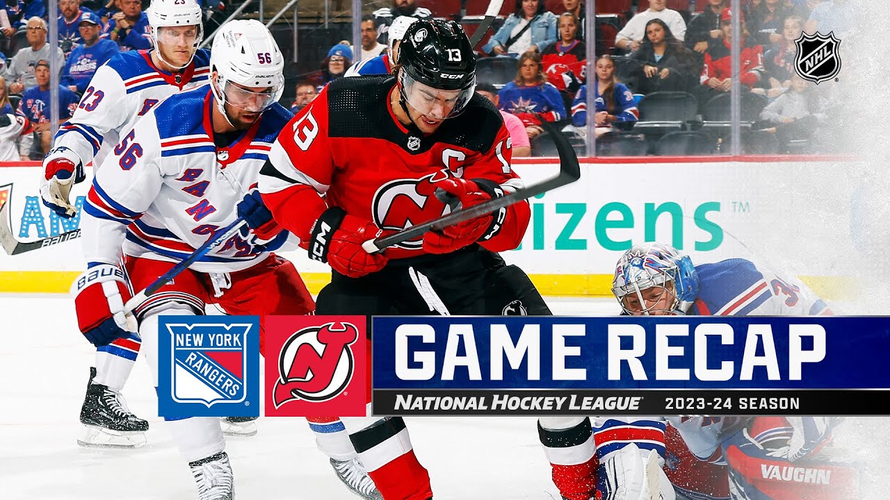 Rangers Devils 10/4 NHL Highlights 2023 YouTube