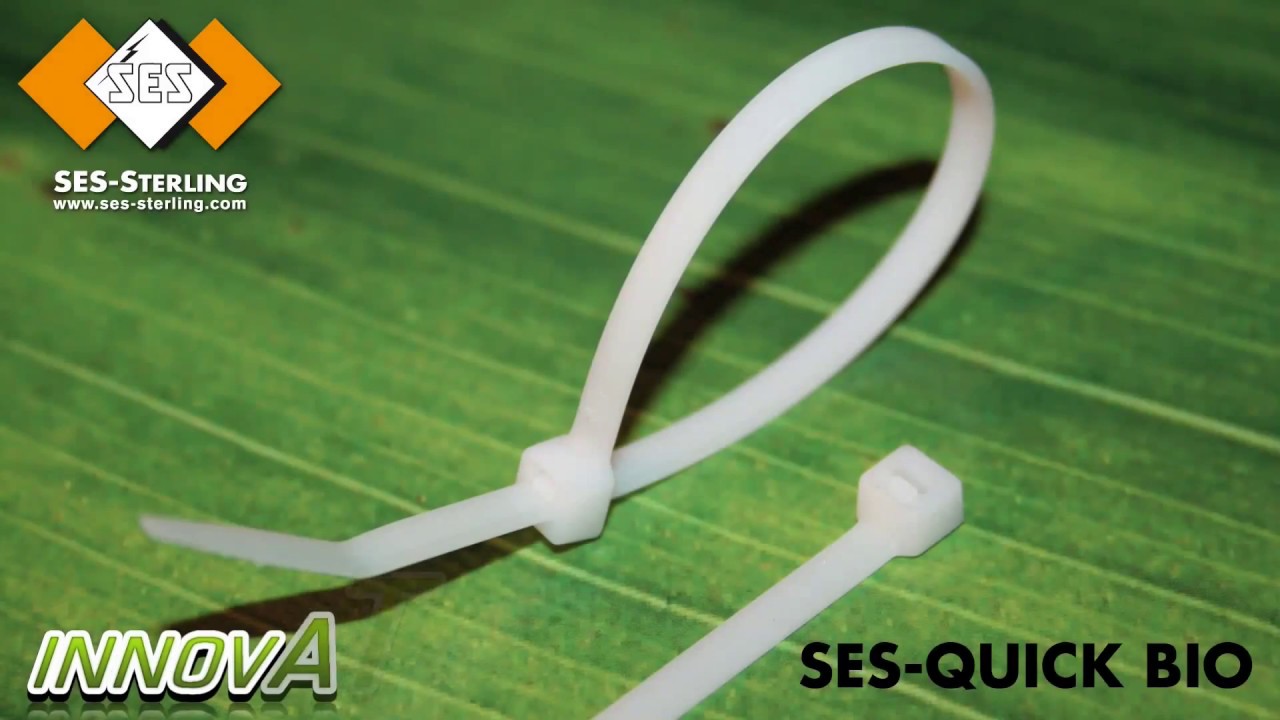 Biodegradable cable tie for temporary mounting SESQUICK BIO YouTube