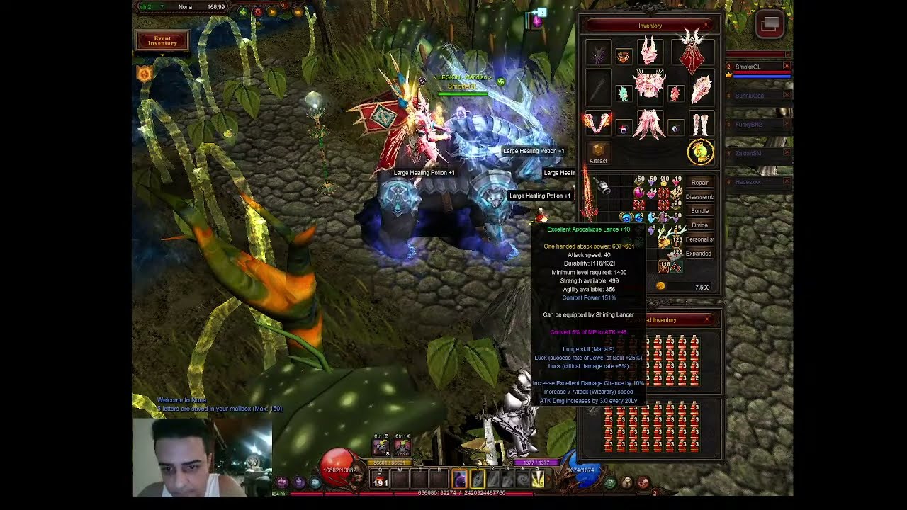 Upgrading Apocalypse Lance With Apocalypse TCA - MU Online - Alfheim - Season 19.2.2