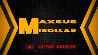 #maxsusmisollar | Kombinatorika | Ehtimollar nazariyasi | Funksiya | Faktorial | Murakkab masala |