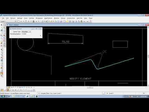 MicrostationV8I SS4 9 6 Modify Element 