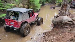 Swim, Sandford swim!! #Jeep #Sanford #YJ #BuiltNotBought #wheelin #wheelingnw #koe #kingofelbe