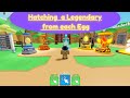 Trying to Hatch a Legendary from Each Egg | Clicker Simulator