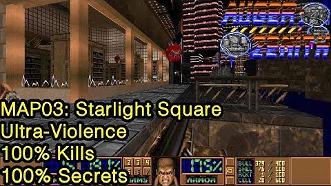 DBP37: AUGER;ZENITH - MAP03: Starlight Square (UV | 100% Kills | 100% Secrets)