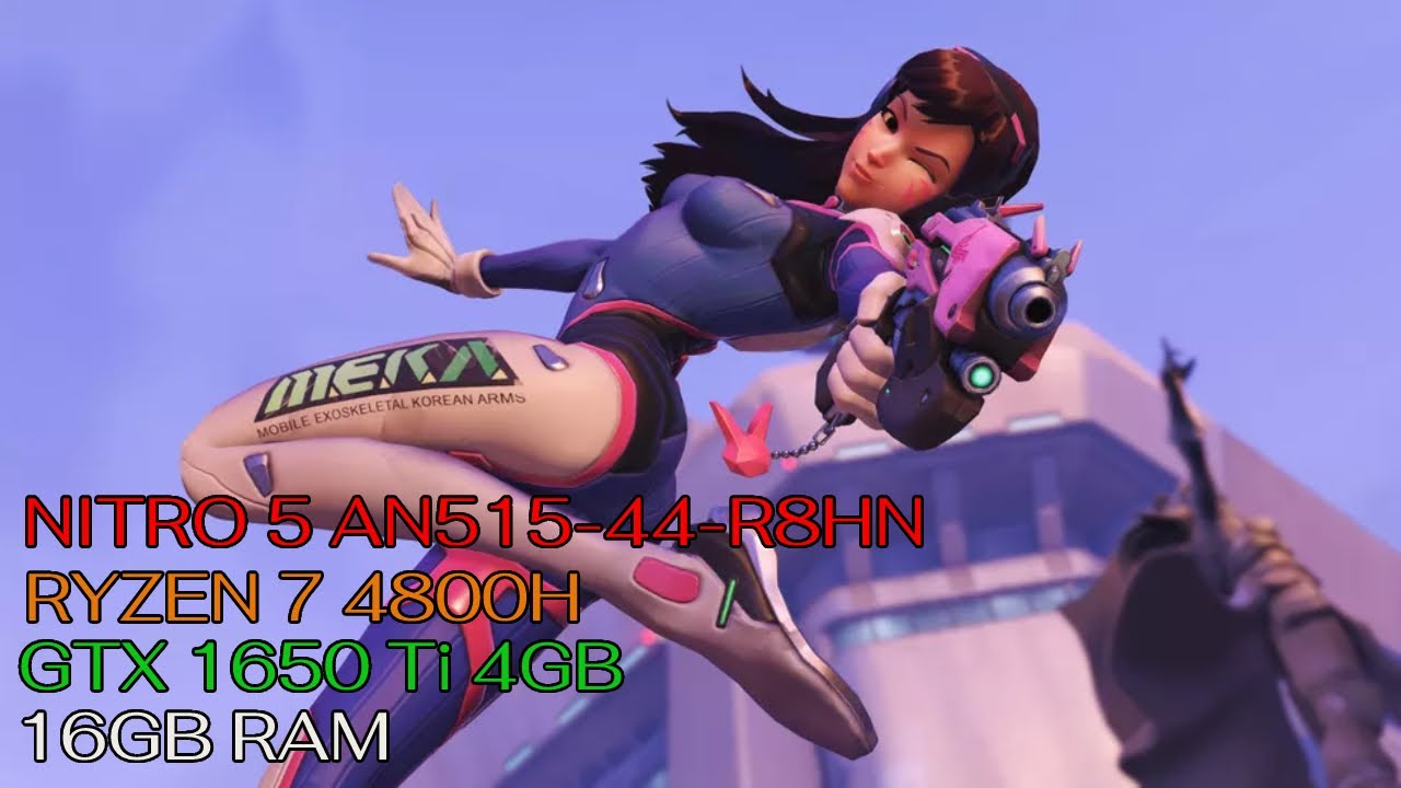 Overwatch - Acer Nitro 5 | Ryzen 7 4800H | 16GB | GTX 1650 Ti |