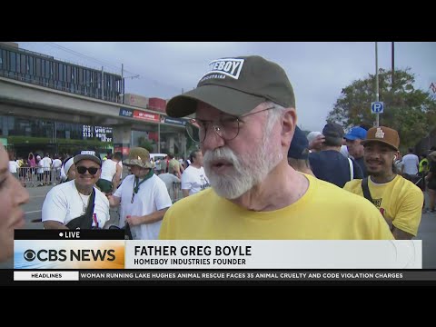 Father Greg Boyle calls Homeboy Industries’ 17th Annual 5K Run/Walk a 'collection of hearts'