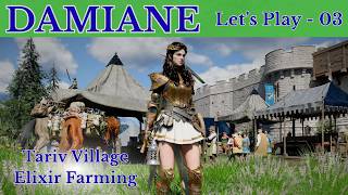 Damiane Crimson Desert Let's Play Part 3 - Tariv Village Alchemy & Elixir Formula Farming