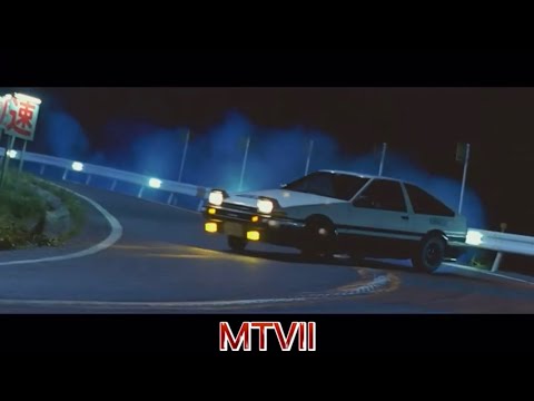 Initial D Live Action AE86 Vs EVO IV With Eurobeat