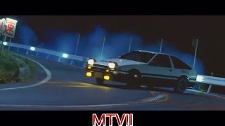 Initial D  Action Ae86 Vs Evo Iv With Eurobeat