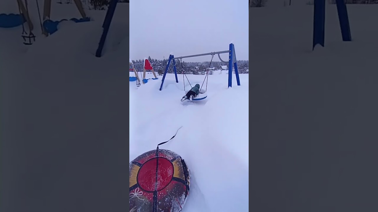 Снежный Урал. Детская площадка. #пермскийкрай #россия #shorts