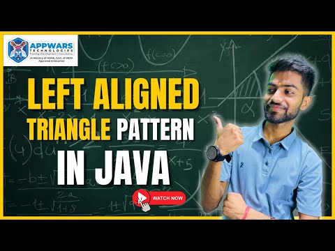 Left-Aligned Triangle Pattern in Java | Appwars Technologies