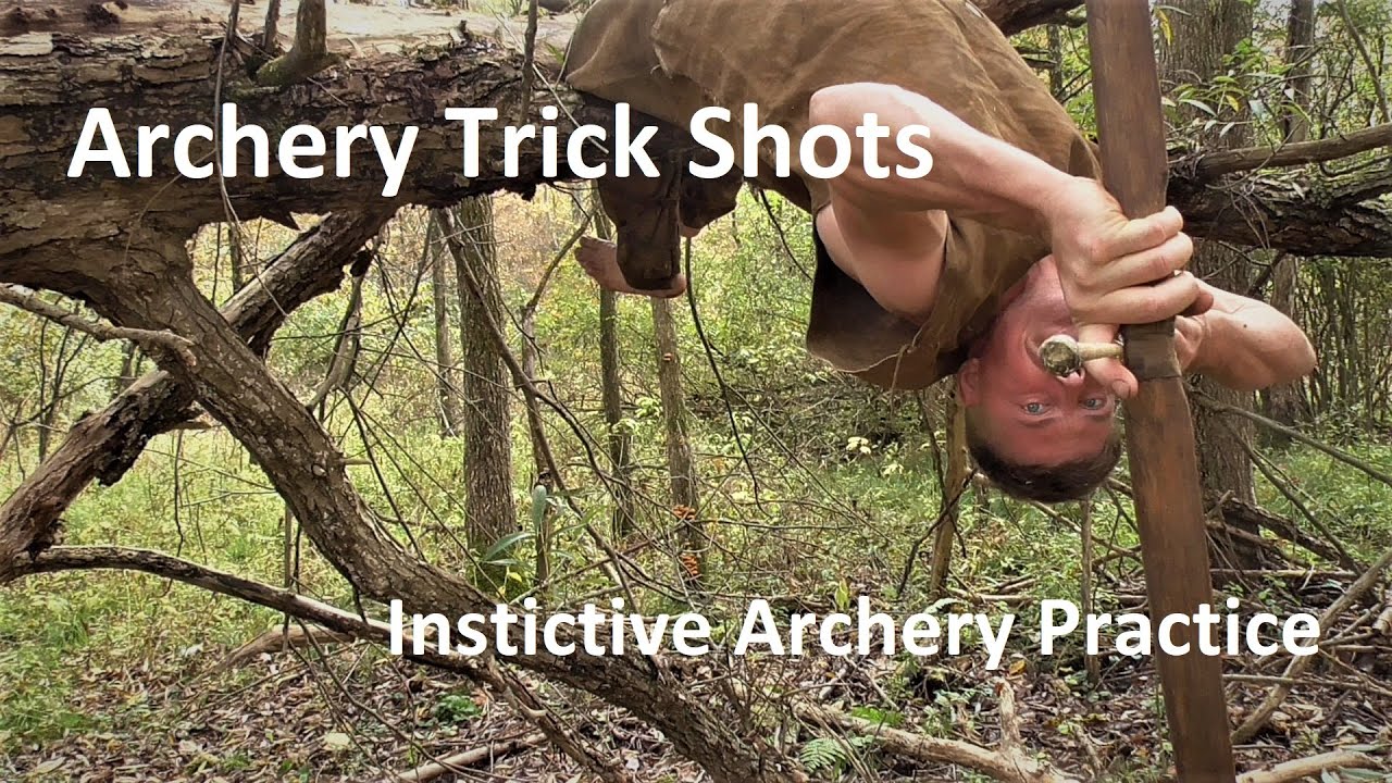 Primitive Archery is Fun! Instinctive Archery Trick Shots
