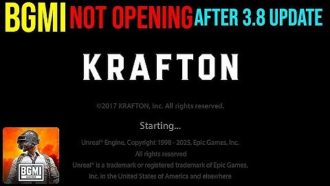 Fix✅ Bgmi not opening after 3.8 update || Bgmi is not opening, fix it 2025