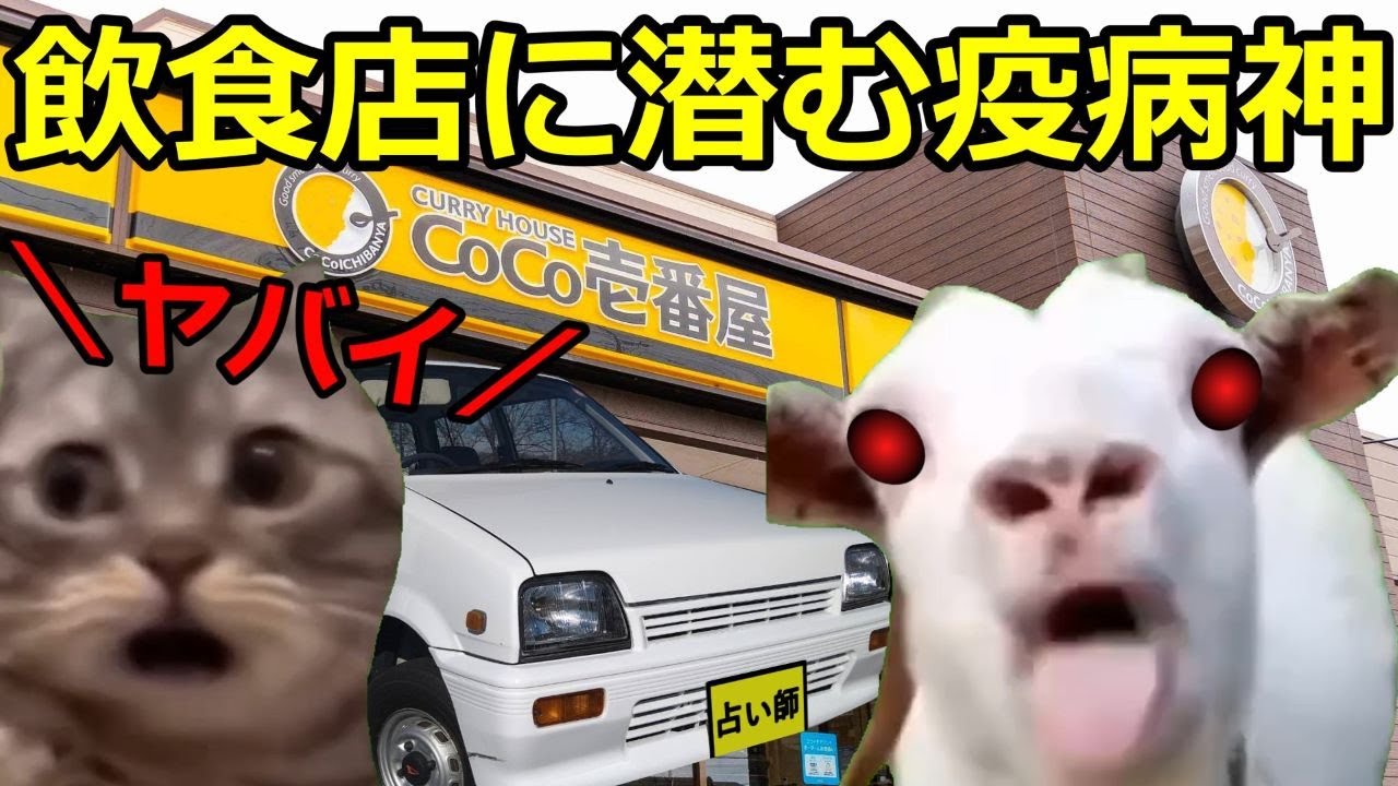 【猫ミーム】飲食店に潜む疫病神！！