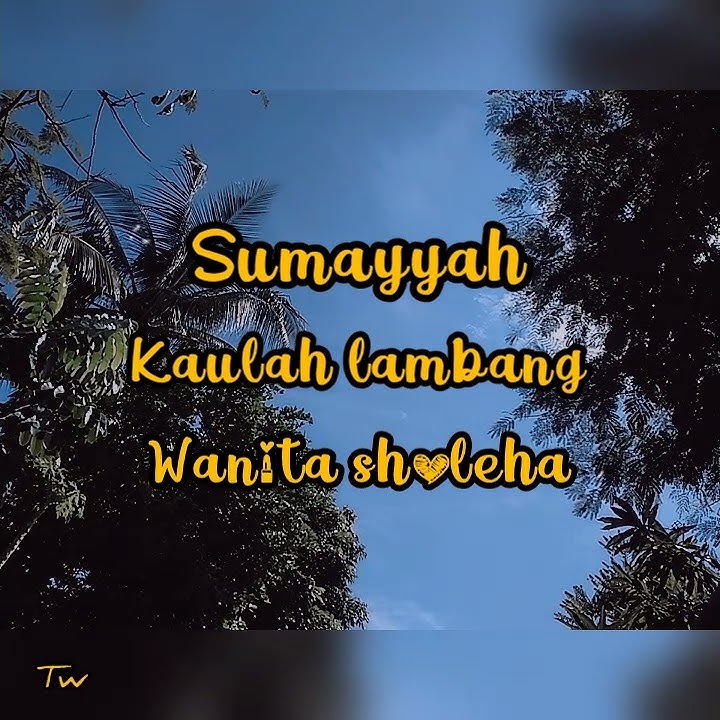 Sumayyah - Anisa Rahman - status WA