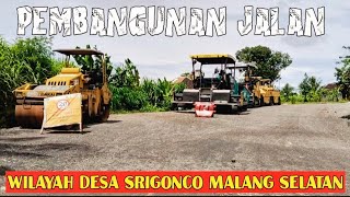 Pembangunan Jalan di Srigonco Malang Selatan