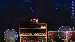 UNHOLY TRIDENT IN PRE-HARDCORE MODE??!! Terraria 1.2 ios