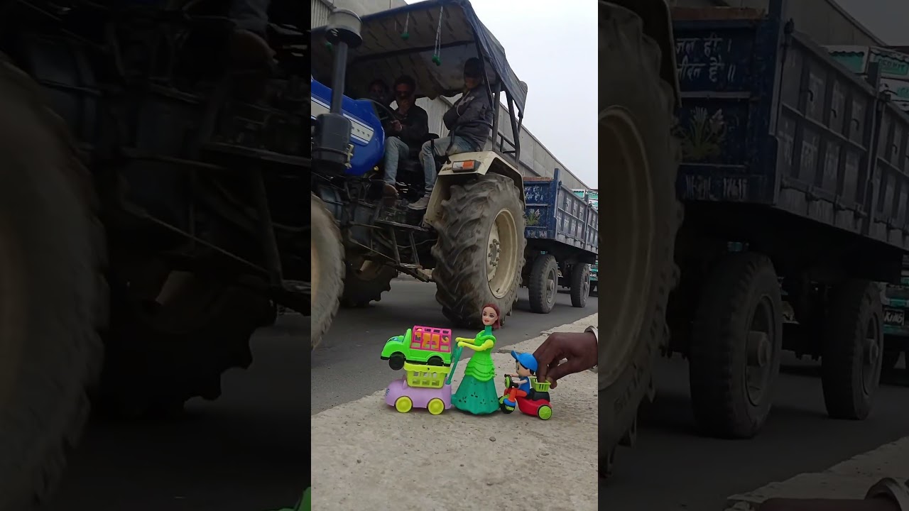 🔔mini RC remote control🛵 Swaraj 655 tractor Unboxing remote t2 cycle🛴 small size Testing 🔥
