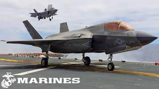 USMC F-35B Lightning IIs | Flight Operations aboard USS Makin Island (LHD-8)
