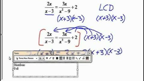 Solving Rational Equations using the LCD Method