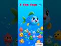 F for Fish 🐟 | ABCD Alphabet Learning for Kids#shorts #aforapple #kidslearning