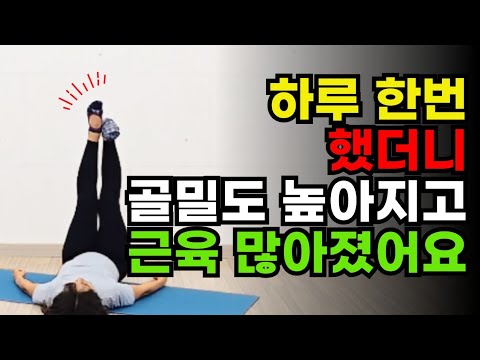 관절 부담은 줄이고 근력은 키우는 전신 운동 #골밀도운동 #근감소증예방