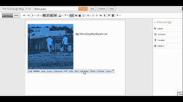 How to insert a photo or video into a Blogger blog post