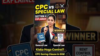 Most Important Topic for Judiciary: Section 4 CPC (Saving Clause)#short