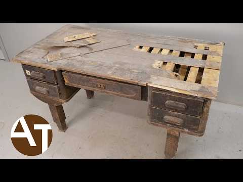 I spent 17 days restoring this desk FOR FREE!