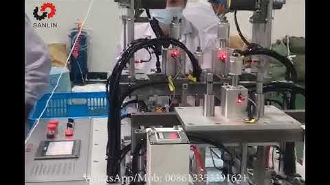 Semi automatic blank face mask earloop welding machine