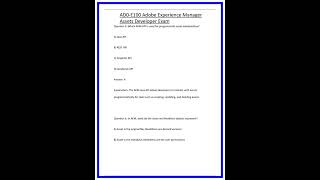 AD0E100 Adobe Experience Manager Assets Developer Exam 636x882
