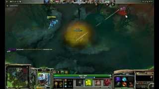 Dota 2: Pudge Blind Hooks a Bounty Hunter!