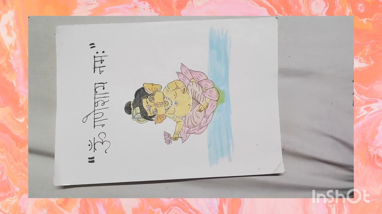 Bal Krishna Easy Drawing by 12 Year Old Pari 🎨