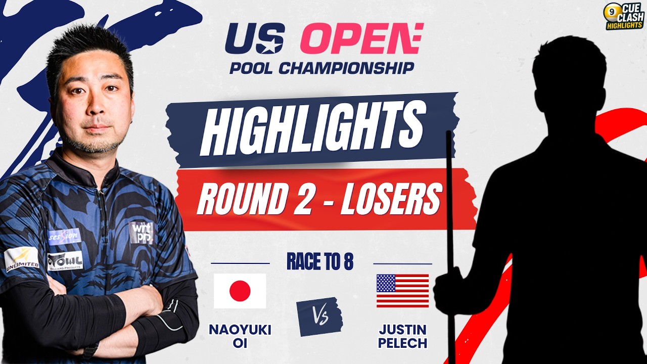 Naoyuki Oi vs Justin Pelech | 2026 US Open Pool Highlights