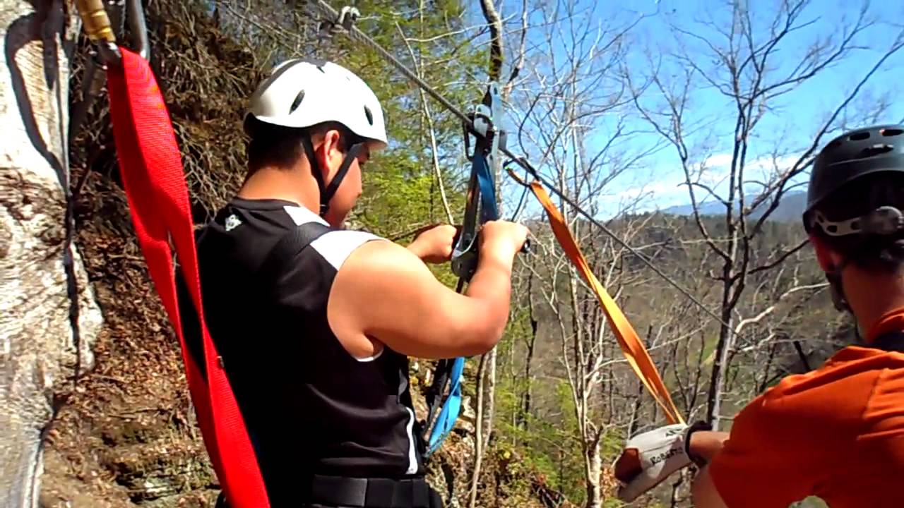 Zip Lining at Foxfire Mountain Zip Lines