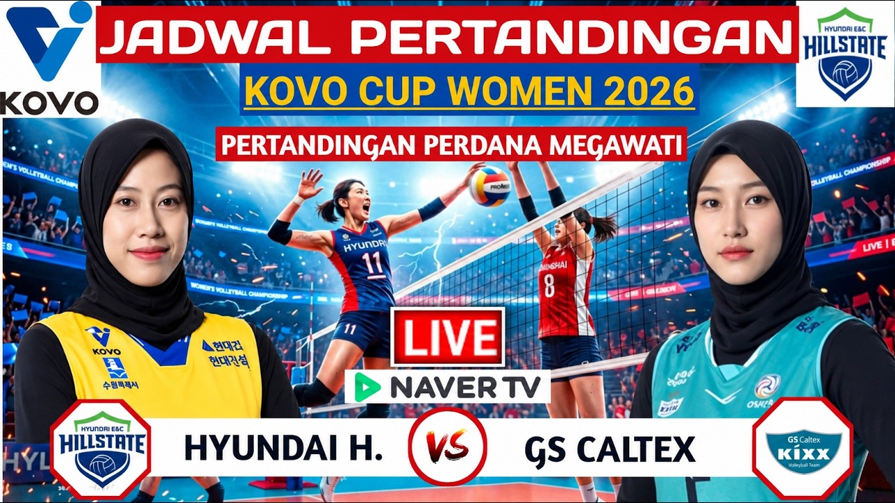 KOREAN WOMEN'S VOLLEYBALL - HYUNDAI HILLSTATE VS GS CALTEX - 2026 KOVO CUP WOMEN'S SCHEDULE LIVE ...