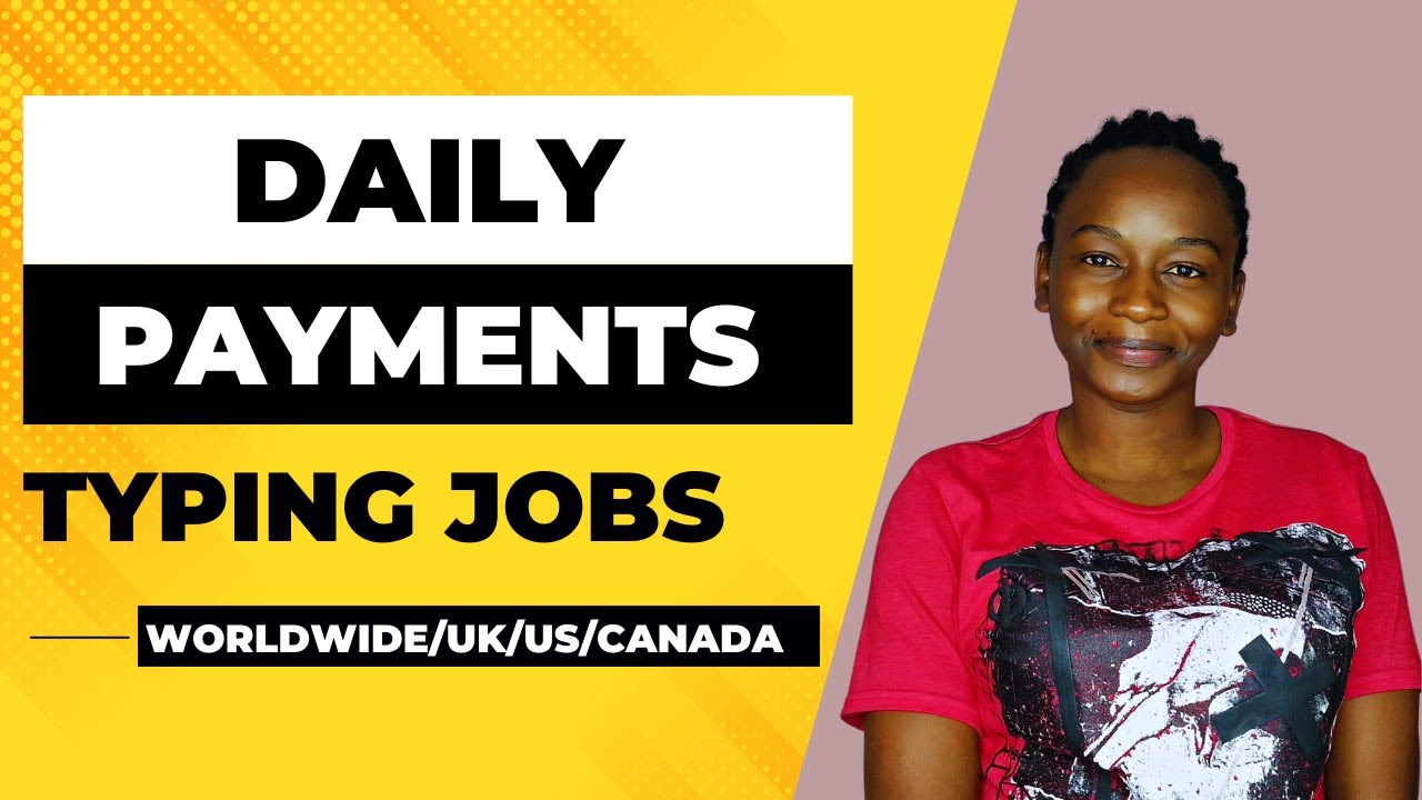 online typing jobs from home daily payment