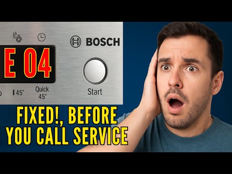 How to Fix Bosch Dishwasher E 04 Error – Step-by-Step Guide