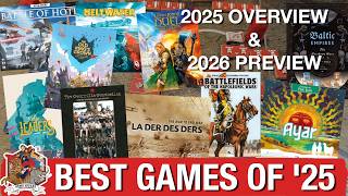 Best boardgames and wargames of 2025 and a channel update
